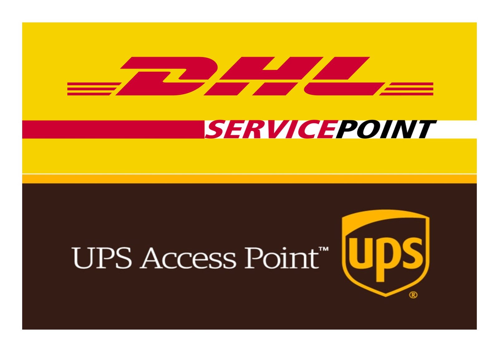 DHL Service Point og UPS Access Point hos Mobil Doc.
